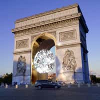 Messika Giant Floating Crystal at Arc de Triomphe