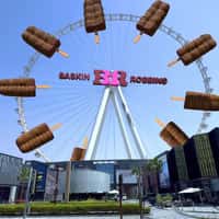 Baskin-Robbins Giant Popsicles at Ain Dubai