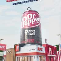 Coca-Cola Giant Dr. Pepper Zero Lands on KFC Roof