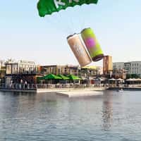 Koffee Kulture Giant Cans Paragliding Into Lake District