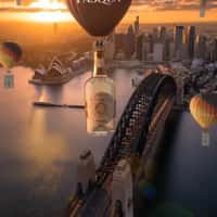 Pasqua Wines Giant Bottle on Hot Air Balloon