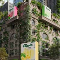 Waterdrop Ricola Boxes Delivered by Parachutes