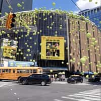 Madison Square Garden Tennis Balls from Building