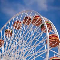 Burger King Burger Ferris Wheel in Santa Monica