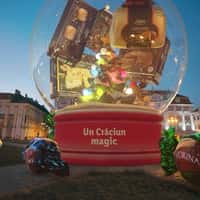 Lidl Giant Snow Globe of Sweets at CEC Palace