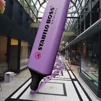 Stabilo Giant Purple Highlighter Glides at The Exchange