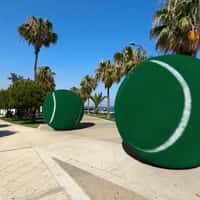 Green Padel Club Giant Balls at Molos Promenade