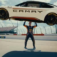 NASCAR Race Car Drivers Show Off Stunts at Darlington Raceway