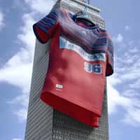 New England Revolution Giant Jersey at Prudential Tower