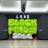 LSKD Stores Black Friday Letters Pop at Entrance