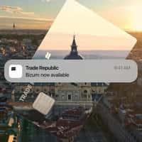 Trade Republic Giant Card Reflects Toledo Cathedral