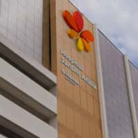 Hapvida Helicopter Places Logo on Hospital Facade