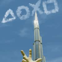 PlayStation Gamepad Buttons Cloud Formation