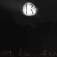 Reis Laser Text Projection in the Sky