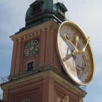 Royal Castle Clock as Saucer and Spoons