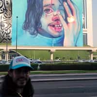 Russ Giant Vinyl Record Rolls Through Dubai