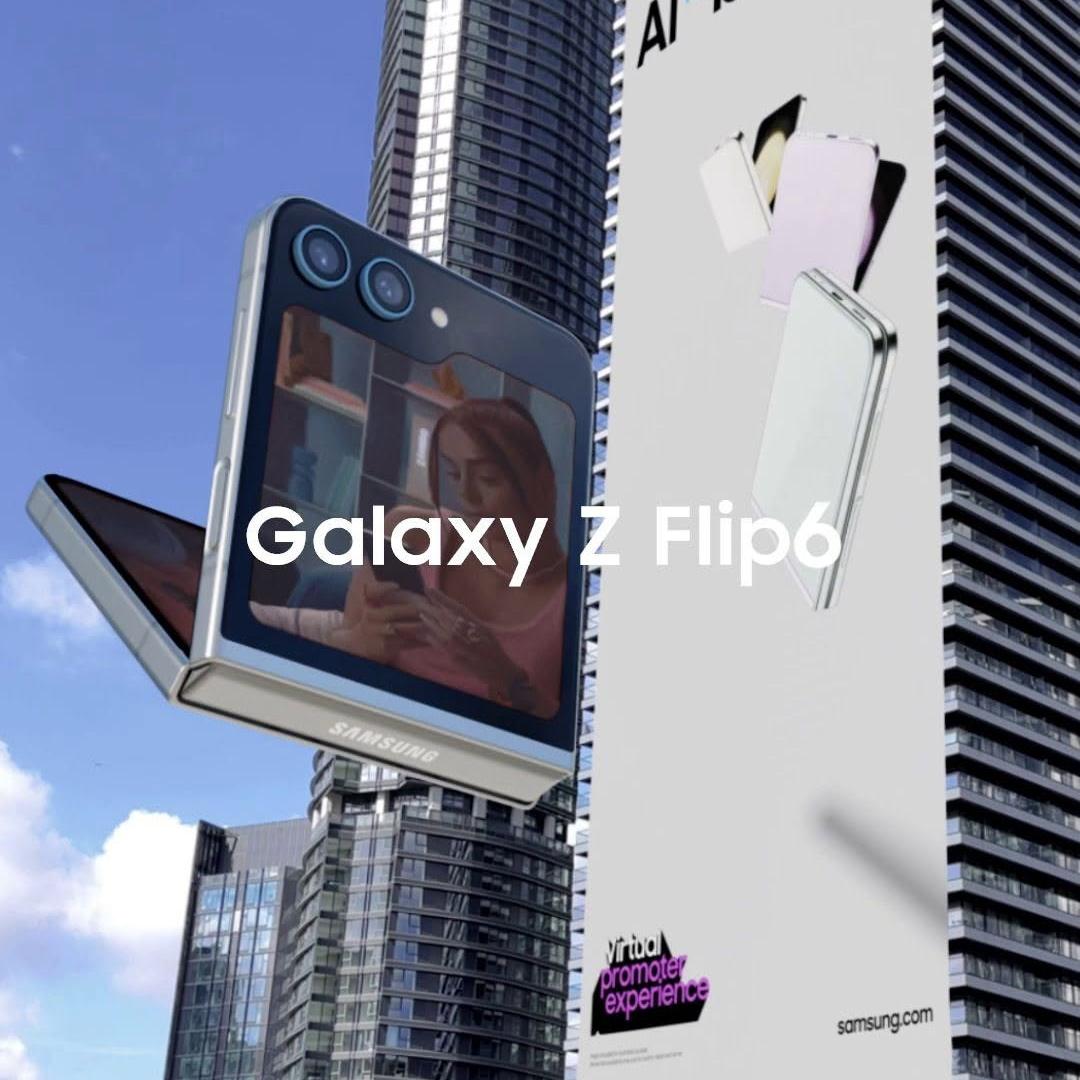 Samsung Massive Flip Phone Emerges from Hi Tower Facade