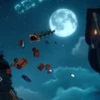 Sephora Flying Reindeer Shower Town with Gifts