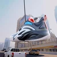 Anta Sports Helicopters Airlift Giant Shoes
