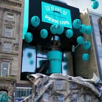 Barista Bar Giant Coffee Maker Installation on Facade