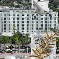 Chopard Helicopter Airlifts Giant Palm d'Or 