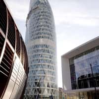 Dacia Helicopter Lands Giant Container Near Unipol Tower