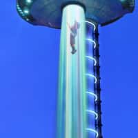 Disney "Elio" Beamed Up by Spaceship on Moncloa Tower