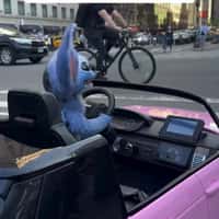 Disney Movies Club Fans Stitch Driving in NYC