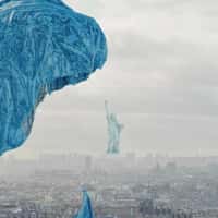 Galeries Bartoux Giant "Fragmented Traveler" Comes to Life