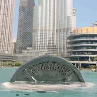 Gymshark Giant Weight Plate Emerges from Water