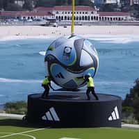 Adidas Soccer Ball Helicopter Delivery in Sydney