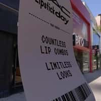 MAC Cosmetics Massive Receipt Prints on Facade