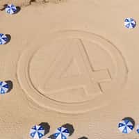 Marvel Studios Fantastic Four Logo Etched in Sand