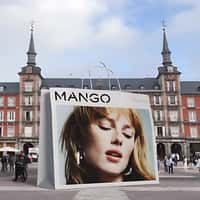 Mango Printed White Paper Bag in Plaza Mayor