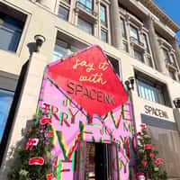 Space NK Giant Envelope on Store Facade