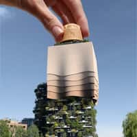 Nespresso Coffee Emerges Atop Bosco Verticale