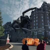 Fairmont Giant Tarantula Climbing Hotel