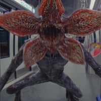 Netflix "Demogorgon" Breaks into Train