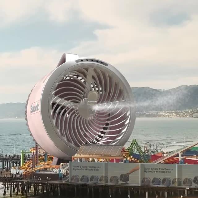 Shark Home Giant Fan Cools Santa Monica Pier