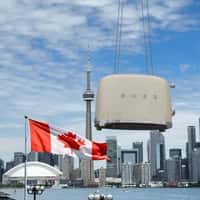 Smeg Helicopter Airlifts Massive Toaster