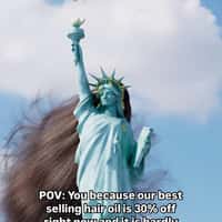 Nila Botanics Statue of Liberty Grows Hair