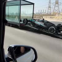 Adidas Race Car Slides Off Car Carrier