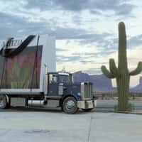 Aritzia Giant Shopping Bag on Truck
