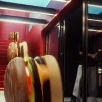 Bergerto Giant Burgers Roll Down Stairs