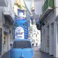 Lenor Giant Fabric Conditioner Leaves Floating Floral Trail