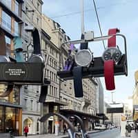 Watches and Wonders Watches on Chair Lifts in Geneva