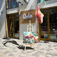 Qala Art Studio Goldfish Emerge from Canvas