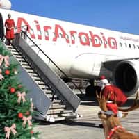 Air Arabia Christmas Display at Tarmac