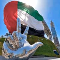 Amazing Dubai Giant UAE Flags in UAE Landmarks