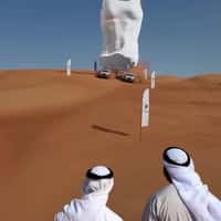 Lovin Saudi SUVs Fly Giant Tank Top Over Dunes